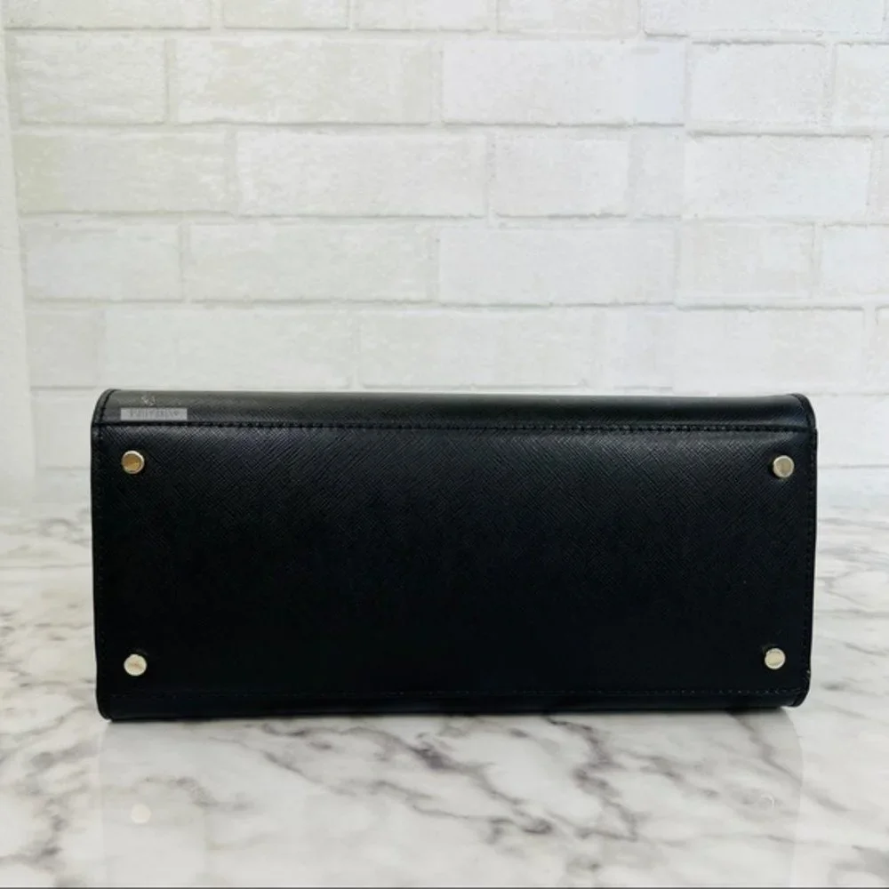 Kate Spade Black Medium Satchel Crossbody & Large Slim Bifold Wallet Set - Picture 7 of 14